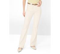 5-Pocket-Jeans BRAX "Style SHAKIRA BOOT", Damen, Gr. 42K (21), Kurzgrößen, weiß, Denim/Jeans, 51% Baumwolle, 35% Polyester, 11% Viskose, 3% Elasthan, Jeans 5-Pocket-Jeans (20767858-21) weiß