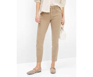 5-Pocket-Jeans BRAX "Style SHAKIRA S", Damen, Gr. 40K (20), Kurzgrößen, braun, Denim/Jeans, 44% Lyocell, 43% Baumwolle, 10% Elastomultiester, 3% Elasthan, Jeans 5-Pocket-Jeans (93594525-20) braun