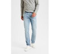 5-Pocket-Jeans BUFFALO "Straight-fit", Herren, Gr. 34, Länge 34, blau (light, blau, denim), Jeans, Obermaterial: 98% Baumwolle, 2% Elasthan, unifarben, straight fit lang, Jeans 5-Pocket-Jeans, mit nor