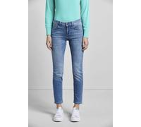 5-Pocket-Jeans BUGATTI "Basic Essential", Damen, Gr. L46, Langgrößen, blau (hellblau), 81% Baumwolle, 9% Polyester, 6% Elastomultiester, 4% Elasthan, Jeans 5-Pocket-Jeans, mit Flexcity-Stretch (256645