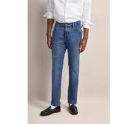 5-Pocket-Jeans BUGATTI, Herren, Gr. 32, Länge 32, blau (hellblau), 92% Baumwolle, 6% Polyester, 2% Elasthan, Jeans, besonders bequem (16637061-32) hellblau