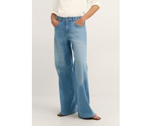 5-Pocket-Jeans BUGATTI, Damen, Gr. 40, Normalgrößen, 320, hellblau, 92% Baumwolle, 6% Elastomultiester, 2% Elasthan, Jeans 5-Pocket-Jeans, Modern Fit 5-Pocket leicht ausgestellt (43632702-40) 320, hel