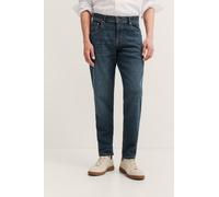 5-Pocket-Jeans BUGATTI "Tapered Fit", Herren, Gr. 32, Länge 32, blau (383, marine), 91% Baumwolle, 7% Polyester, 2% Elasthan, Jeans 5-Pocket-Jeans, aus Stretch Handcrafted Denim (29401717-32) 383, mar