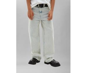 5-Pocket-Jeans CALVIN KLEIN JEANS, Jungen, Gr. 12 (152), N-Gr, bleachout wash, Denim/Jeans, Obermaterial: 99% Baumwolle, 1% Elasthan, unifarben, loose fit lang, Jeans 5-Pocket-Jeans, Loose-Fit, Stretc