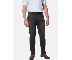 5-Pocket-Jeans CHARLES COLBY "Tiefbundjeans BARON SAWYER", Herren, Gr. 60, N-Gr, grau, Obermaterial: 75% Baumwolle CO. 23% Polyester COOLMAX PES(Coolmax). 2% Elasthan EL., comfort fit, Hosen 5-Pocket-