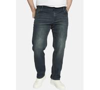 5-Pocket-Jeans CHARLES COLBY "Tiefbundjeans BARON TAHAMS", Herren, Gr. 33, blau (dunkelblau), Obermaterial: 75% Baumwolle CO. 23% Polyester PES. 2% Elasthan EL., comfort fit lang, Hosen 5-Pocket-Jeans