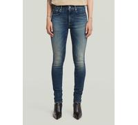 5-Pocket-Jeans G-STAR "3301 Skinny Jeans", Damen, Gr. 27, Länge 30, antique faded zircon, Obermaterial: 94% Baumwolle, 4% Elastomultiester, 2% Elasthan, Jeans 5-Pocket-Jeans (55340100-27) antique fade
