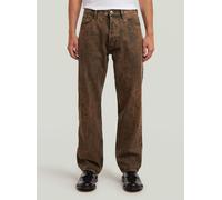 5-Pocket-Jeans G-STAR "Dakota Regular Straight Jeans", Damen, Gr. 28, Länge 30, faded cognac skin, Obermaterial: 25% Baumwolle, Jeans 5-Pocket-Jeans (24382534-28) faded cognac skin