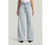 5-Pocket-Jeans G-STAR "Deck 2.0 High Loose Jeans", Damen, Gr. 26, Länge 32, sun faded blau celestite, Obermaterial: 79% Baumwolle, 20% Baumwolle, 1% Elasthan, Jeans 5-Pocket-Jeans (60373212-26) sun fa