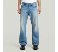 5-Pocket-Jeans G-STAR "Deeggie Relaxed Straight Jeans", Herren, Gr. 33, Länge 32, blau (sun faded air force blau), Obermaterial: 75% Baumwolle, 25% Baumwolle, Jeans 5-Pocket-Jeans (76270103-33) sun fa