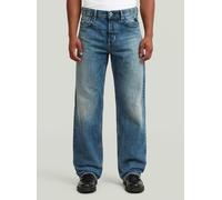 5-Pocket-Jeans G-STAR "Deeggie Relaxed Straight Jeans", Herren, Gr. 34, Länge 30, antique faded patina blau, Obermaterial: 75% Baumwolle, 25% Baumwolle, Jeans 5-Pocket-Jeans (82112040-34) antique fade