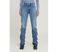 5-Pocket-Jeans G-STAR "G-Staq Low Bootcut Jeans", Damen, Gr. 24, Länge 30, blau (faded sea point blau), Obermaterial: 75% Baumwolle, 25% Baumwolle, Jeans 5-Pocket-Jeans (98186129-24) faded sea point b