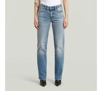 5-Pocket-Jeans G-STAR "G-Straight Wmn", Herren, Gr. 29, Länge 30, faded blau halite, Denim/Jeans, Obermaterial: 99% Baumwolle, 1% Elasthan, straight fit lang, Jeans 5-Pocket-Jeans, im Straight Fit (95