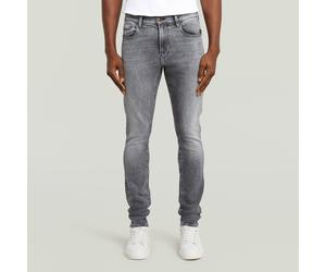 5-Pocket-Jeans G-STAR "GS-Revend FWD Skinny", Herren, Gr. 34, Länge 34, faded shadow grau, Denim/Jeans, Obermaterial: 94% Baumwolle, 5% Elastomultiester, 1% Elasthan, skinny fit normal, Jeans 5-Pocket