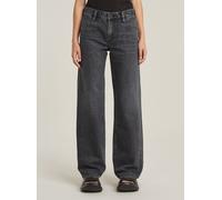 5-Pocket-Jeans G-STAR "Judee Loose Low Waist Jeans", Damen, Gr. 30, Länge 34, grau (faded eolith grau), Obermaterial: 63% Baumwolle, 37% Baumwolle, Jeans 5-Pocket-Jeans (36093440-30) faded eolith grau