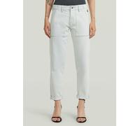 5-Pocket-Jeans G-STAR "Kate Boyfriend Fatigue Jeans", Damen, Gr. 29, Länge 32, weiß (beached faded clifton blau), Obermaterial: 74% Baumwolle, 25% Baumwolle, 1% Elasthan, Jeans 5-Pocket-Jeans (5601442