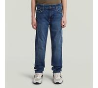 5-Pocket-Jeans G-STAR "KIDS, 3301 SLIM", Jungen, Gr. 14 (164), N-Gr, blau (medium), Denim/Jeans, Obermaterial: 100% Baumwolle, slim fit lang, Jeans 5-Pocket-Jeans, mit mittlerem Bund, Baumwoll-Denim (