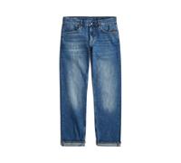 5-Pocket-Jeans G-STAR "Mosa Straight Selvedge Jeans", Damen, Gr. 26, Länge 32, dandy, Obermaterial: 1% Elasthan, Jeans 5-Pocket-Jeans (15356110-26) dandy