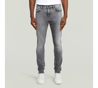 5-Pocket-Jeans G-STAR "Revend FWD Skinny.", Herren, Gr. 34, Länge 34, faded shadow grau, Denim/Jeans, Obermaterial: 94% Baumwolle, 5% Elastomultiester, 1% Elasthan, skinny fit normal, Jeans 5-Pocket-J