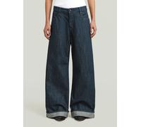 5-Pocket-Jeans G-STAR "Roxx Wide Jeans", Damen, Gr. 30, Länge 34, neo raw denim, Obermaterial: 75% Baumwolle, 25% Baumwolle, Jeans 5-Pocket-Jeans (68922650-30) neo raw denim