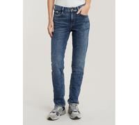 5-Pocket-Jeans G-STAR "Strace Straight Jeans", Damen, Gr. 23, Länge 32, antique faded orinoco blau, Obermaterial: 2% Elasthan, Jeans 5-Pocket-Jeans (95255239-23) antique faded orinoco blau