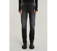 5-Pocket-Jeans G-STAR "Strace Straight Jeans", Damen, Gr. 27, Länge 32, worn in schwarz moon, Obermaterial: 2% Elasthan, Jeans 5-Pocket-Jeans (27820427-27) worn in schwarz moon