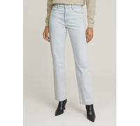 5-Pocket-Jeans G-STAR "Viktoria High Straight Jeans", Damen, Gr. 23, Länge 30, beached faded clifton blau, Obermaterial: 25% Baumwolle, Jeans 5-Pocket-Jeans (96892425-23) beached faded clifton blau