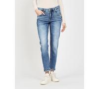 5-Pocket-Jeans GANG "94ADELA", Damen, Gr. 32, N-Gr, high, low autumn wash, Denim/Jeans, Obermaterial: 97% Baumwolle, 2% Elastomultiester, 1% Elasthan, normal, Jeans 5-Pocket-Jeans, im Relaxed Fit, Top