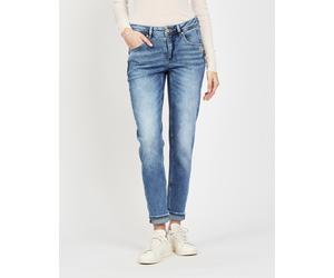 5-Pocket-Jeans GANG "94ADELA", Damen, Gr. 33, N-Gr, high, low autumn wash, Denim/Jeans, Obermaterial: 97% Baumwolle, 2% Elastomultiester, 1% Elasthan, normal, Jeans 5-Pocket-Jeans, im Relaxed Fit, Top