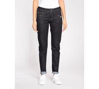 5-Pocket-Jeans GANG "94AMELIE", Damen, Gr. 25, Normalgrößen, schwarz (prewashed), 71% Baumwolle, 16% Polyester, 11% Lyocell, 2% Elasthan, unifarben, Basic, relaxed fit lang, Jeans 5-Pocket-Jeans, im 5