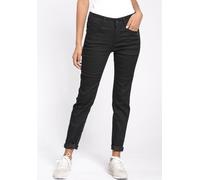 5-Pocket-Jeans GANG "94AMELIE", Damen, Gr. 26, N-Gr, schwarz, Denim/Jeans, Obermaterial: 60% Baumwolle, 36% Polyester, 4% Elasthan, unifarben, bequem lang, Jeans 5-Pocket-Jeans, aus Sweatdenim mit sch