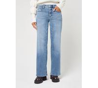 5-Pocket-Jeans GANG "94AMELIE WIDE", Damen, Gr. 27, Normalgrößen, blau (authentic waterlines), 56% Baumwolle, 32% Polyester, 11% Viskose, 1% Elasthan, unifarben, regular fit lang, Jeans 5-Pocket-Jeans