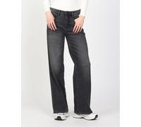 5-Pocket-Jeans GANG "94AMELIE WIDE", Damen, Gr. 32, Normalgrößen, grau (turegrau mid wash), 77% Baumwolle, 10% Polyester, 10% Viskose, 3% Elasthan, unifarben, regular fit lang, Jeans 5-Pocket-Jeans, i