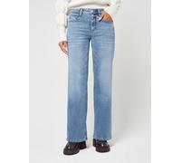 5-Pocket-Jeans GANG "94AMELIE WIDE", Damen, Gr. 33, Normalgrößen, blau (authentic waterlines), 56% Baumwolle, 32% Polyester, 11% Viskose, 1% Elasthan, unifarben, regular fit lang, Jeans 5-Pocket-Jeans