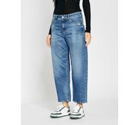 5-Pocket-Jeans GANG "94IDA", Damen, Gr. 26, N-Gr, blau (vint used blau), Denim/Jeans, Obermaterial: 90% Baumwolle, 6% Polyester, 4% Elasthan, Ballonform knöchelfrei, Jeans 5-Pocket-Jeans, cropped, Top