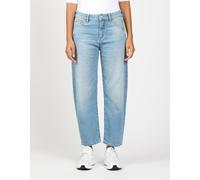 5-Pocket-Jeans GANG "94IDA", Damen, Gr. 33, N-Gr, blau (soft light blau), Denim/Jeans, Obermaterial: 90% Baumwolle, 8% Polyester, 2% Elasthan, Ballonform knöchellang, Jeans 5-Pocket-Jeans, im lässigen