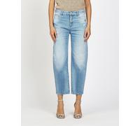 5-Pocket-Jeans GANG "94IDA", Damen, Gr. 34, Normalgrößen, bright blau repair, 98% Baumwolle, 2% Elasthan, unifarben, gerade, unten schmal 7/8-Länge, Jeans 5-Pocket-Jeans, im 5-Pocket Style (11072733-3