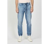 Relax-fit-Jeans GANG "GANG Jeans Relaxed Fit 94MILO", Herren, Gr. 31, Normalgrößen, blau (denim blau), 79% Baumwolle, 19% Polyester, 2% Elasthan, Jeans (36623042-31) denim blau