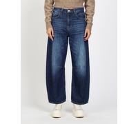 5-Pocket-Jeans GANG "94SARINA", Damen, Gr. 28, Normalgrößen, blau (midblau waterlines), 100% Baumwolle, unifarben, gerade, unten schmal 7/8-Länge, Jeans 5-Pocket-Jeans, im 5-Pocket-Style (73552012-28)