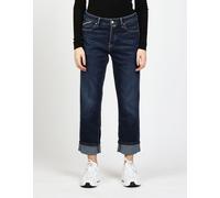 5-Pocket-Jeans GANG "94THELMA", Damen, Gr. 30, Normalgrößen, dunkelblau worn, 90% Baumwolle, 2% Elasthan, 8% Polyester, unifarben, regular fit 7/8-Länge, Jeans 5-Pocket-Jeans, im 5-Pocket-Style (46091