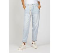 5-Pocket-Jeans GANG "94VIA JOGGER", Damen, Gr. 25, Normalgrößen, sunny ice blau, 98% Baumwolle, 2% Elasthan, unifarben, gerade, unten schmal 7/8-Länge, Jeans 5-Pocket-Jeans, im 5-Pocket-Style (1053581