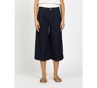 5-Pocket-Jeans GANG "94WANDA CULOTTE", Damen, Gr. 26, Normalgrößen, prewashed, 76% Baumwolle, 15% Polyester, 8% Viskose, 1% Elasthan, unifarben, relaxed fit 7/8-Länge, Jeans 5-Pocket-Jeans, im 5-Pocke