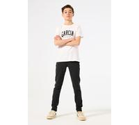 5-Pocket-Jeans GARCIA "Lazlo", Jungen, Gr. 164, N-Gr, grau (b.graphite), Denim/Jeans, Obermaterial: 98% Baumwolle, 2% Elasthan, Jeans 5-Pocket-Jeans, mit Destroyed-Detail am Knie, for BOYS (19535442-1