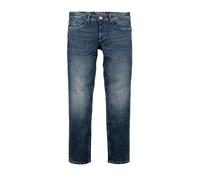 5-Pocket-Jeans HERO BY JOHN MEDOOX "Baxter Denim Relaxed Fit Jeans", Herren, Gr. 31, Länge 32, blau (vintage used), Denim/Jeans, 98% Baumwolle, 2% Elasthan, straight fit lang, Jeans 5-Pocket-Jeans, Re