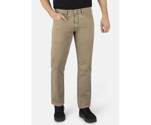 5-Pocket-Jeans HERO BY JOHN MEDOOX "Denver Colour Regular Straight Stretch Jeans", Herren, Gr. 38, Länge 36, braun (tabac structure), Denim/Jeans, 98% Baumwolle, 2% Elasthan, straight fit lang, Jeans