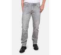 5-Pocket-Jeans HERO BY JOHN MEDOOX "Denver Fashion Regular Straight Stretch Jeans", Herren, Gr. 40, Länge 30, grau (lightgrau denim), Denim/Jeans, 98% Baumwolle, 2% Elasthan, straight fit lang, Jeans