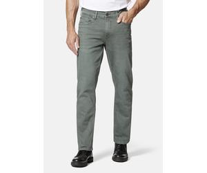 5-Pocket-Jeans HERO BY JOHN MEDOOX "Denver Regular Straight Stretch Jeans", Herren, Gr. 32, Länge 34, grün (grün lake), Denim/Jeans, 98% Baumwolle, 2% Elasthan, straight fit lang, Jeans 5-Pocket-Jeans
