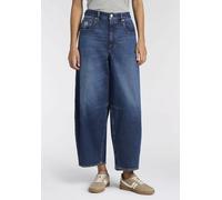 5-Pocket-Jeans HERRLICHER "Barrow Denim", Damen, Gr. 31, Länge 32, blau (schwarzness), Denim/Jeans, Obermaterial: 99% Baumwolle, 1% Elasthan, loose fit knöchelfrei, Jeans 5-Pocket-Jeans, aus leichtem