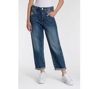 5-Pocket-Jeans HERRLICHER "Brooke Denim", Damen, Gr. 27, N-Gr, iconic, Denim/Jeans, Obermaterial: 99% Baumwolle, 1% Elasthan, loose fit 7/8-Länge, Jeans 5-Pocket-Jeans, Cropped Länge (39783711-27) ico