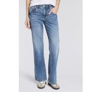5-Pocket-Jeans HERRLICHER "Edna Denim Light", Damen, Gr. 30, Länge 34, sun faded, Denim/Jeans, Obermaterial: 98% Baumwolle, 2% Elasthan, bootcut fit normal, Jeans 5-Pocket-Jeans, im Flared Fit (947366
